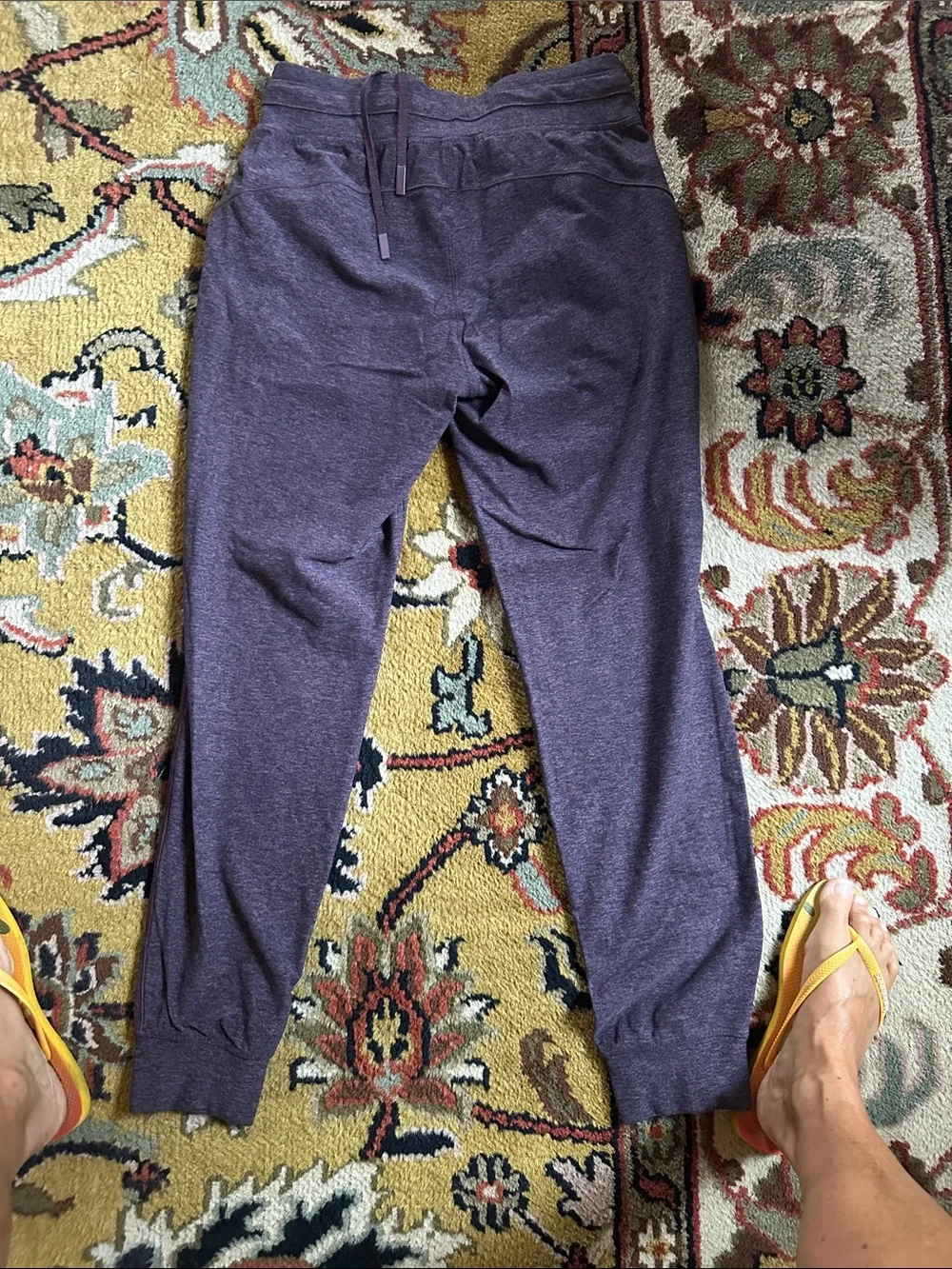 Lululemon Heather Purple Drawstring Jogger Pants